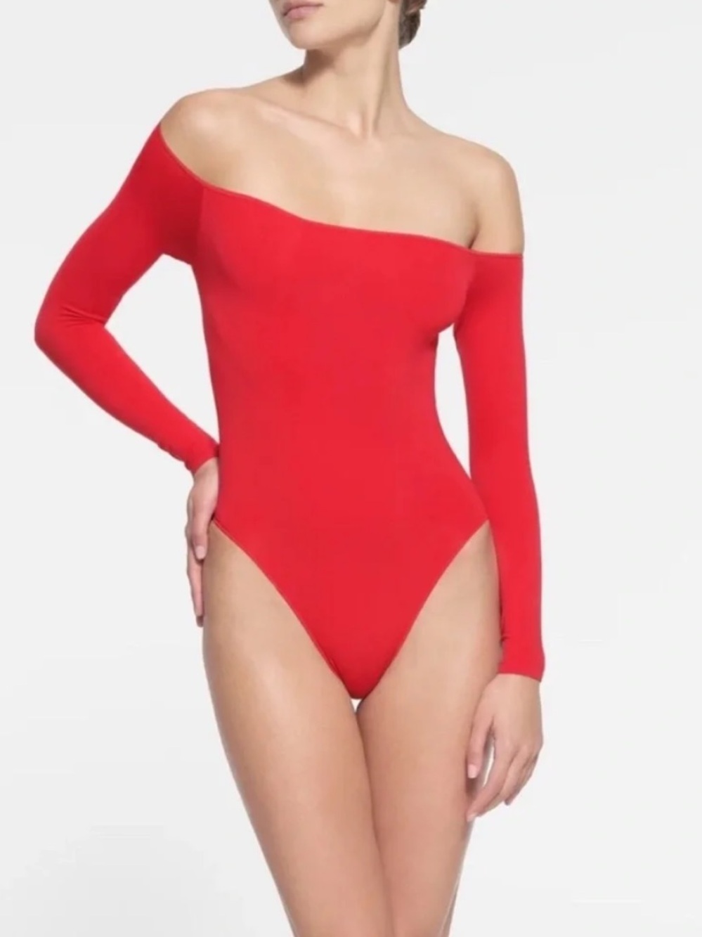 SKIMS Essential off the shoulder body suit